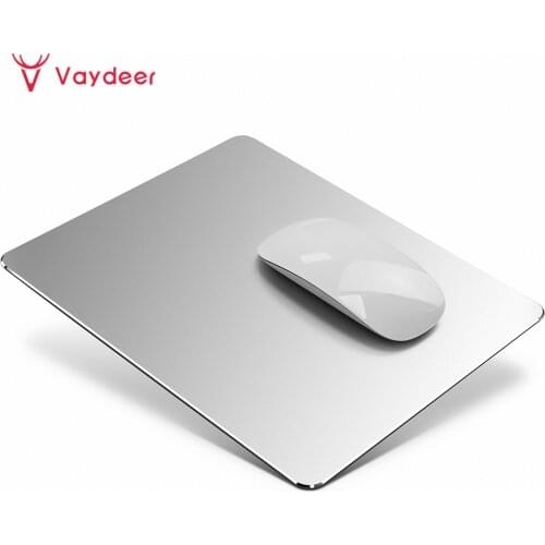 Hard Metal Aluminum Mouse Pad Mat Smooth Magic Ultra Thin Double Side Waterproof Fast and Accurate Control Large Mousepad