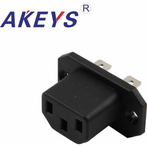 10 PCS AC-04E AC-221 AC power socket switch with ears for Electromobile