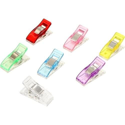100Pcs/box Quilt Clip High quality Small Clips DIY Crafts Patchwork Sewing accessories Multicolor clothespin windproof clip