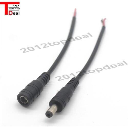 Adapter DC Connector 5.5*2.1mm Male / Female Connector 5pcs/lot