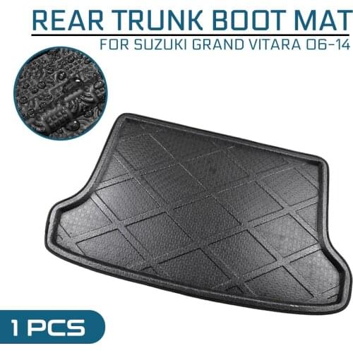 Car Floor Mat Carpet For Suzuki Grand Vitara 2006 2007 2008 2009 2010-2014 Rear Trunk Anti-mud Cover