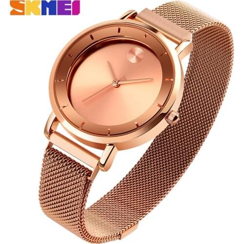 SKMEI Creative Simple Womens Bracelet Watch Magnet Clasp Fashion Waterproof 30M Ladies Wrist Watches montre femme 1701