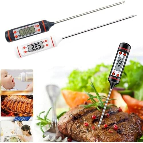 Kitchen Digital BBQ Food Thermometer Meat Cake Candy Fry Grill Dinning Household Cooking Thermometer Gauge Oven Thermometer Tool