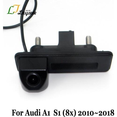 For Audi A1 S1 8X 2010~2016 2017 2018 / HD CCD Car Trunk Handle Rearview Camera / Auto Rear View Reversing Backup Camera Back