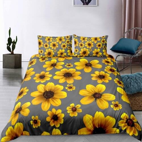 Home Textiles Housse De Couette 135 Bed Cover for Children Flowers Pattern Duvet Covers Bedroom Bedspread Adult Bedding Set