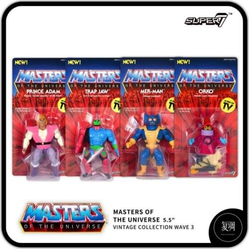 Super 7 He-Man and The Masters of The Universe Movies and Tv Hang Card Toy Action Figures Toys for Children Gift