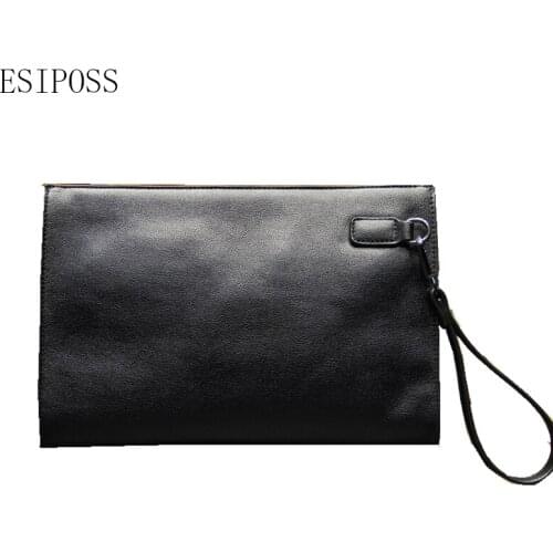 Men clutch bag PU Leather Male business bag envelope handbag Men Briefcase wristlets bag Mens Messenger Bag purse male Handbag