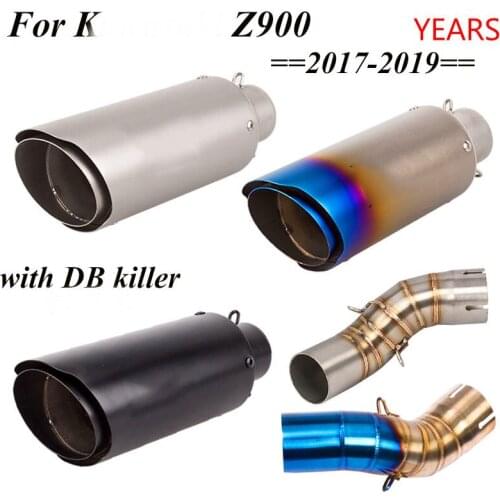 NINJA Z900 middle section Z900 motorcycle sports car modified stainless steel middle section exhaust pipe elbow FOR 17-20 Years