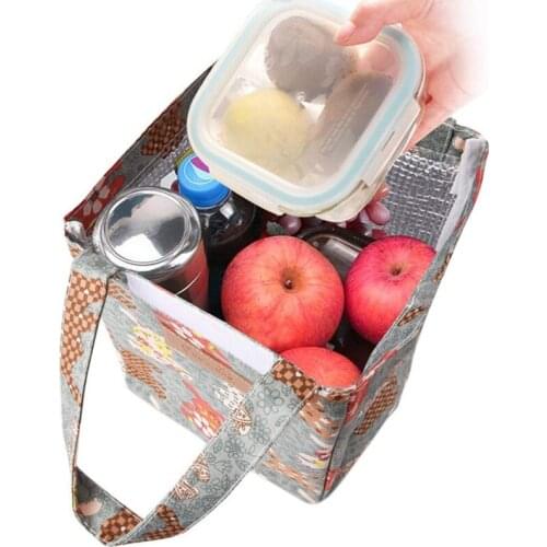 New Waterproof Lunch Bag For Women Kids Men Cooler Lunch Box Bag Tote Oxford Lunch Bag Insulation Package