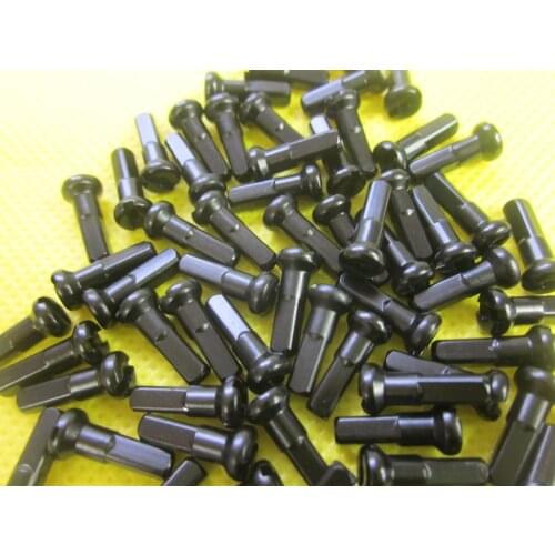 Pillar PB14 12mm 14mm 16mm MTB AM DH FR XC Bicycle Brass Round Hexagon Nipples FG 2.3 - 14G Black Silver Bike Parts