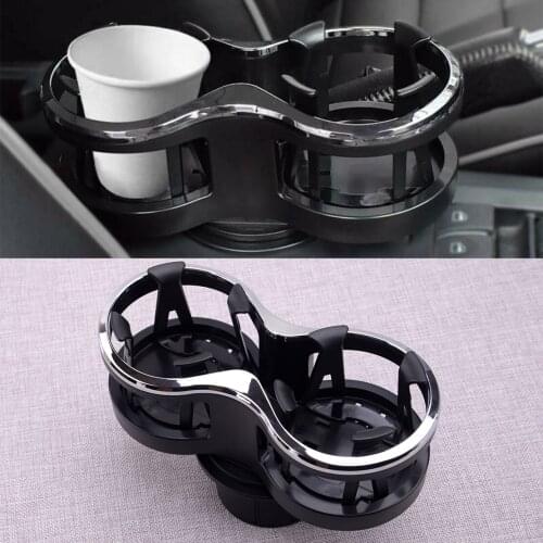 CITALL 2-in-1 Cup Holder Double Drink Stand Organizer Bottle Adjustable Base Universal