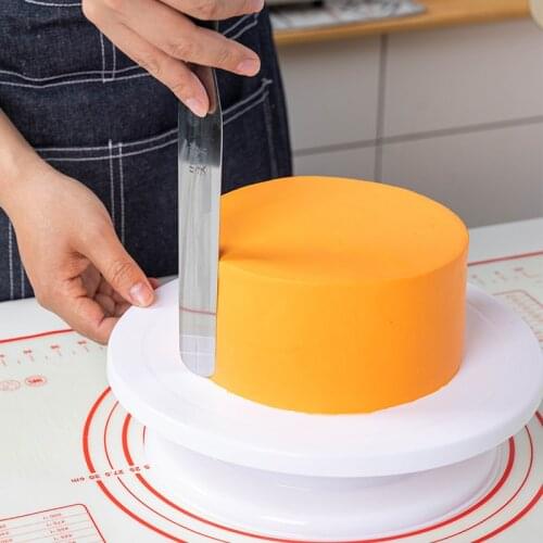 Cake Turntable Stand Cake Decoration Accessories DIY Mold Rotating Stable Anti-skid Round Cake Table Kitchen Baking Tools
