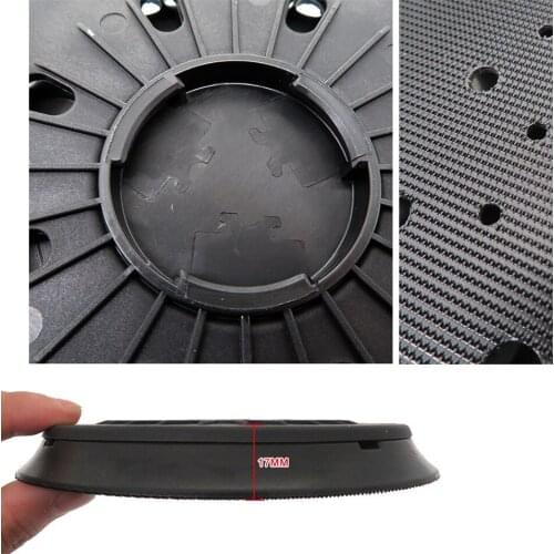 6inch 33-hole Hook&loop Sanding Pad For Sanding Disc Backing Plate Sanding Flat Surfaces And Narrow Edges Enables Re-use