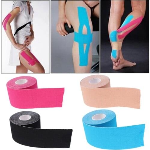 Muscle Tape Sports Tape Kinesiology Cotton Elastic Adhesive Muscle Bandage 5cm x 5m Tape Care Physio Strain Injury Support