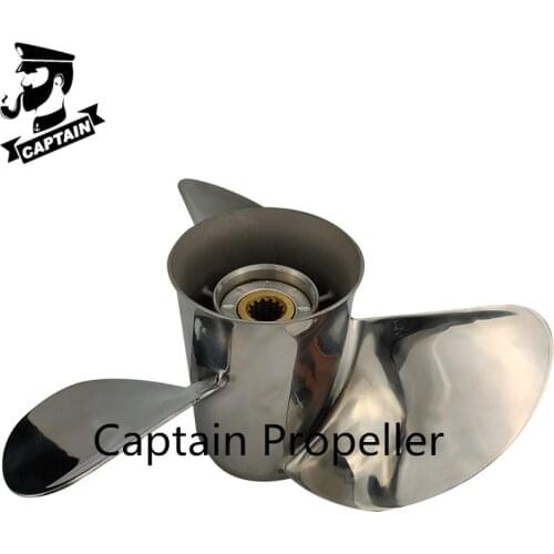 Captain Propeller 13 1/4x17 Fit Evinrude&Johnson Outboard Engine 50-55HP 55HP 60HP 65HP 75HP 90HP 110HP 115HP 13 Splines 763951