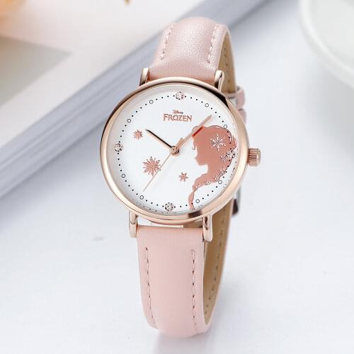 Frozen Cuties Girl Childrens Cartoon School Students Watch Mickey Cartoon Watch Women Quartz Cutie Love Fashion Clock Ladies