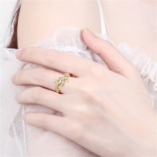 Karopel 925 Sterling Silver Women Fashion Jewelry High Quality Rings Simple Flower Cubic Zirconia Adjustable Open Rings