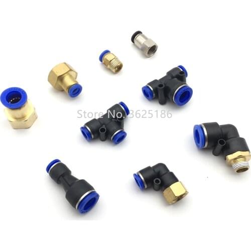 1pcs 6mm 8mm 12mm agricultural plant protection drone pneumatic connector/adapter/T-type tee/Y-type tee/L-type elbow