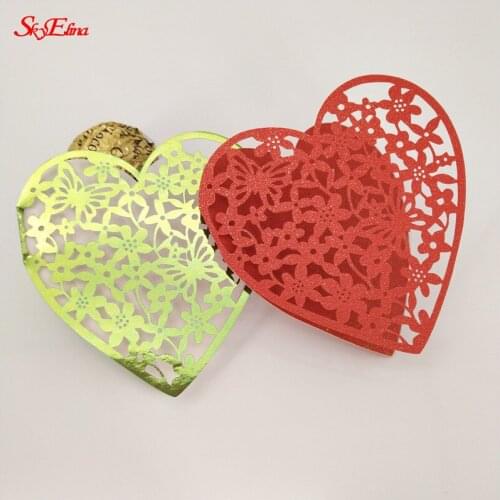 New Cute Lovely 10/50/100 pcs Heart-shaped Birthday Christmas Greeting Message Card Envelope surprise gifts 5z