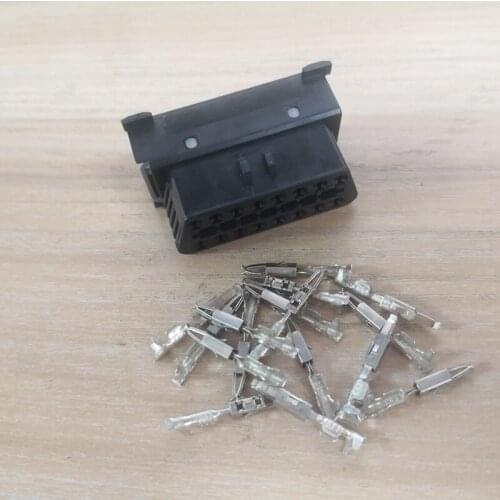 16 Pin/Way TYCO/TE OBD Plug Connector With Terminal For Mercedes-Benz 1355311-1 A2025405981 For Actros MP4 Truck