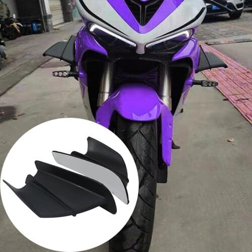 2 X Motorcycle Winglet Spoiler For KAWASAKI Ninja H2 H2R For Yamaha BWS GP