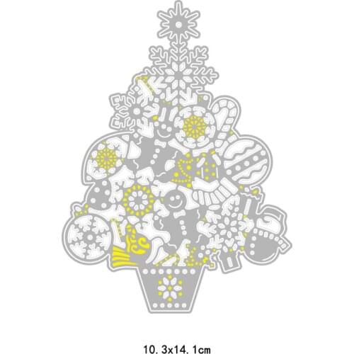 2020 New Christmas Tree Metal Cutting Dies DIY Scrapbooking Embossing Decor Photo Album Paper Card Craft Makings