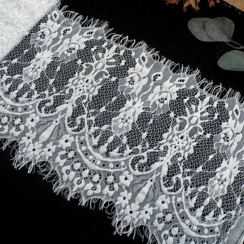 Good quality eyelash lace accessories Wide 23CM handmade DIY clothing home dress decoration 3meter