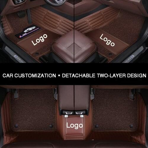 HLFNTF Full surround car floor mat for VOLKSWAGEN vw passat b5 touran 2005 Touareg polo sedan golf 6 sharan wat car accessories