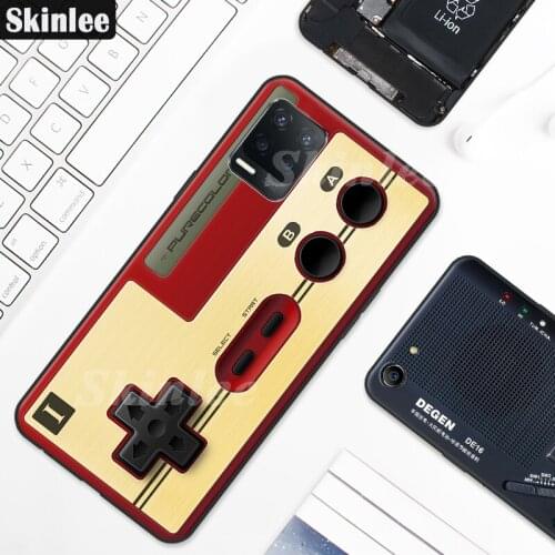 Skinlee For Realme 8 Pro Case All Protection Retro Camera Gamepad Pattern Soft Cover For Realme Narzo 30 5G Case