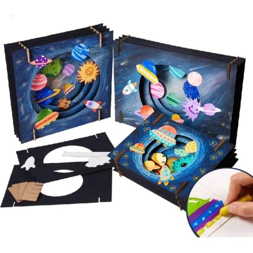 Kids DIY Vast Starry Sky Craft Toys For Children Creative Handmade Educational Arts And Crafts Kids Interactive Educational Toys