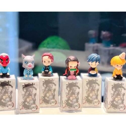 Demon Slayer Blind Box Anime Demon Slayer Kimetsu No Yaiba Figure Q Agatsuma Posket Kamado Kamado Nezuko Tanjirou Figure Toys