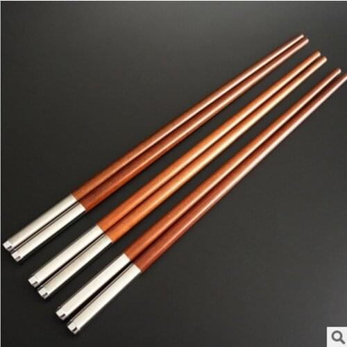 Custom chopsticks natural unpainted and wax-free solid wood chopsticks