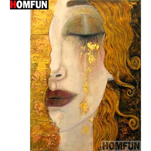 HOMFUN Full Square/Round Drill 5D DIY Diamond Painting "Oil painting" Embroidery Cross Stitch 5D Home Decor Gift A14044