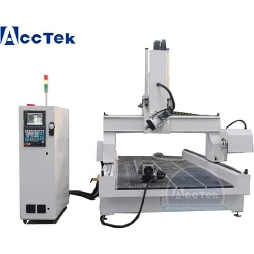 China Cheap 180 Degree Rotation Spindle with Rotary Cnc Cutter Router Wood Carving Machine Acrylic PVC Plasticand Grey Wood
