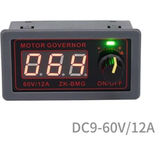 1 Pcs ZK-BMG DC 9-60V 12v 24v 36V 48V 12A DC Motor Controller PWM Adjustable Speed Digital Display encoder Duty Ratio Frequency