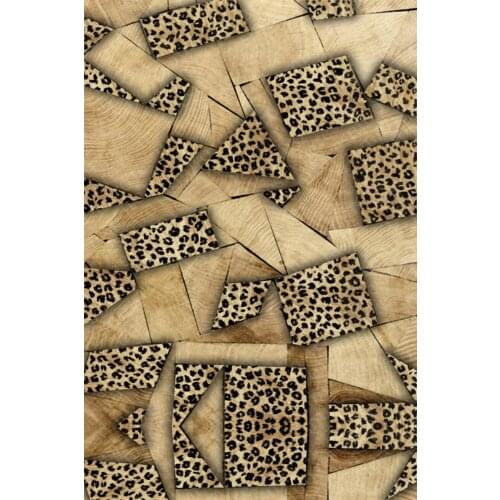 Leopard Digital Printed Non-Slip Base Washable Leopard Pattern Black Living Room Carpet tapis ковер decoration chambre fille rug