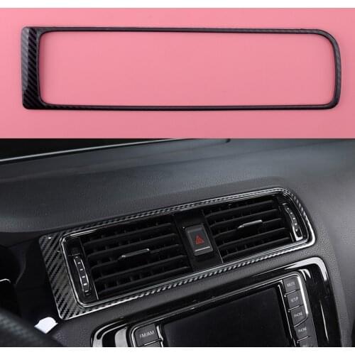 CITALL Center Dashboard Air Vent Outlet Cover Trim Stainless steel fit for VW Jetta MK6 2015 2016 2017 2018