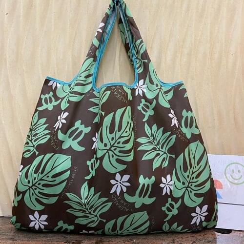 Large size reusable shopping bag foldable ladys bag shopping bag handbag shoulder bag environmental protection bag handbag 2021