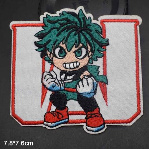 Cartoon Lovely White Anime Cool Fist Boy Iron On Embroidered Clothes Patch For Clothing Garment