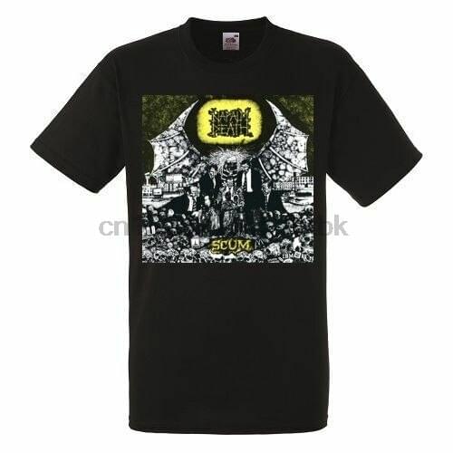 NAPALM DEATH SCUM Black New T-shirt Rock T-shirt Rock Band Heavy Metal Tee