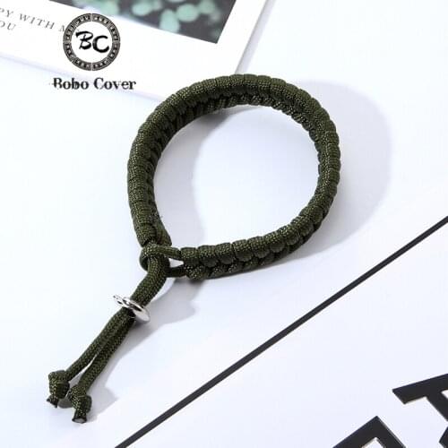 For DSLR Camera Wrist Strap Handmade Outdoor Camping Bracelet Women Adjustable Men Emergency Survival Paracord Wristband Jewelry