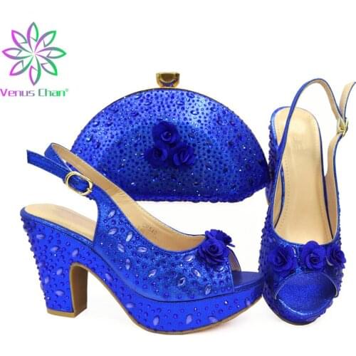 Latest Shoes and Bag for Party Wedding Shoes for Wedding Women Ladies Dress Shoes Italian Shoe and Bag Set for Party In WomeN