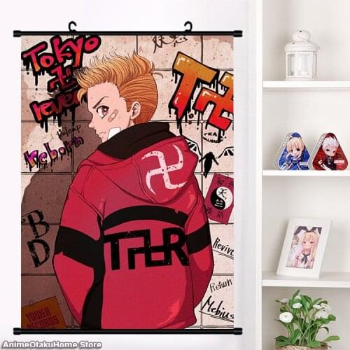 NEW Anime Tokyo Revengers: Chifuyu Matsuno Keisuke Baji Yamagishi Kazushi Wall Scroll Poster Wall Hang Poster Home Decor Art