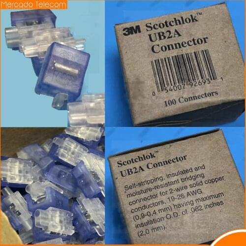 Original authentic 3M Scotchlok UB2A connector K4 terminal bridge terminal Scotchlok Connector x1 box Lot sale