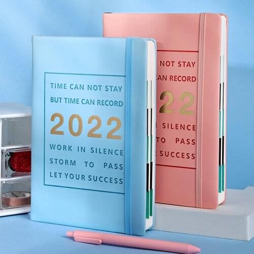 Agenda 2022 Planner Organizer A5 Notebook and Journal 365 Day Notepad Diary Calendar Note Book Office Stationery Sketchbook Plan
