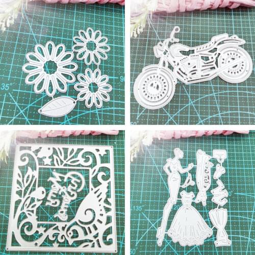 Flower Cutting Dies DIY Embossing Dies Cutter Craft Paper Card Scrapbooking Making Cut Die Mold