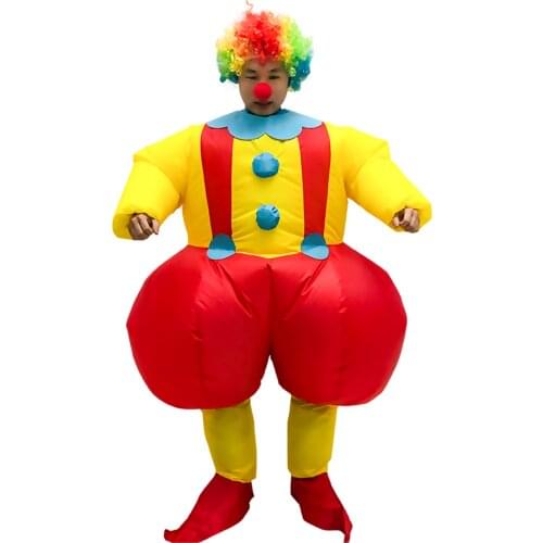 Funny Droll Role Play Suit Inflatable Holiday Decoration Clown Costume Festival Supplies For Adult Halloween Costumes