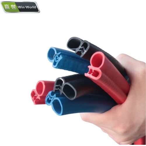 Car Door Anti-collision Rubber Strip Car Door Double-layer Sealing Strip Adhesive Scratch Protection Strip