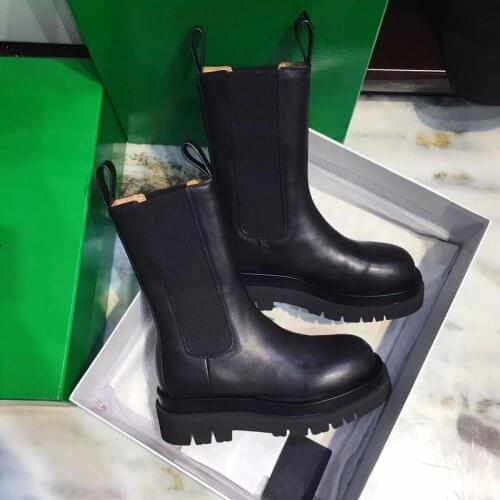 Women Chunky Heel Ankle Boots Woman Shoes Autumn Brand Designer Chelsea Boots Female Platform Boots Lasdies Fashion Combat Boots