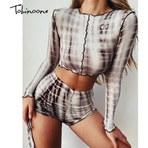Tobinoone New 2020 Fashion Womens Jumpsuit Sexy Women Print Playsuit Women Rompers Autumn Long Sleeve Playsuit Women Clothes